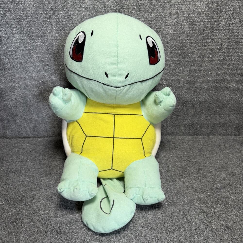 Pokemon Squirtle 18" Plush Doll Bean Bag Toy 2016 Game Freak Beanie Large Prize